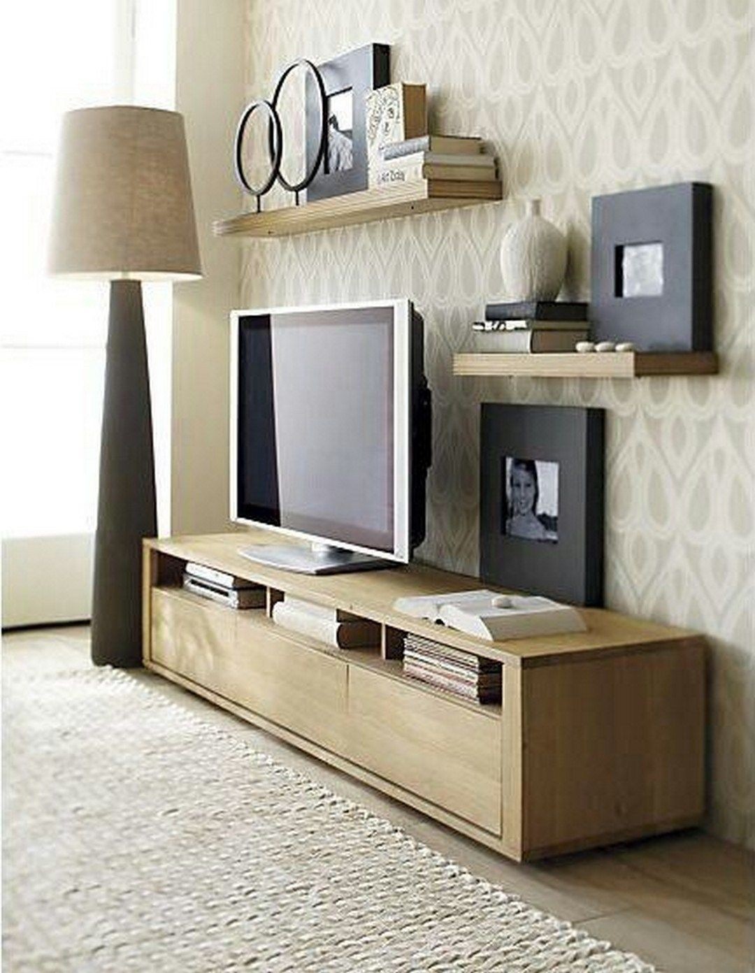 Flat screen tv wall cabinet