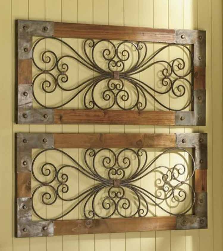 Iron gate wall decor