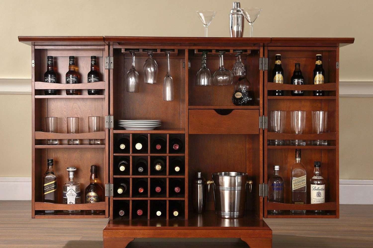 Locked bar cabinet 5