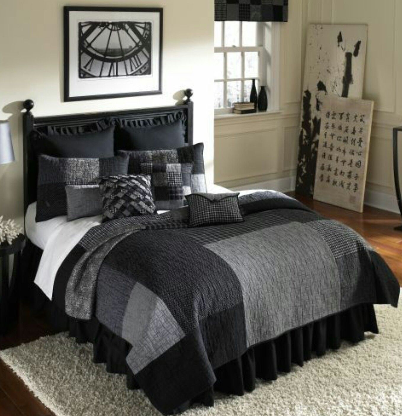 Masculine comforter set
