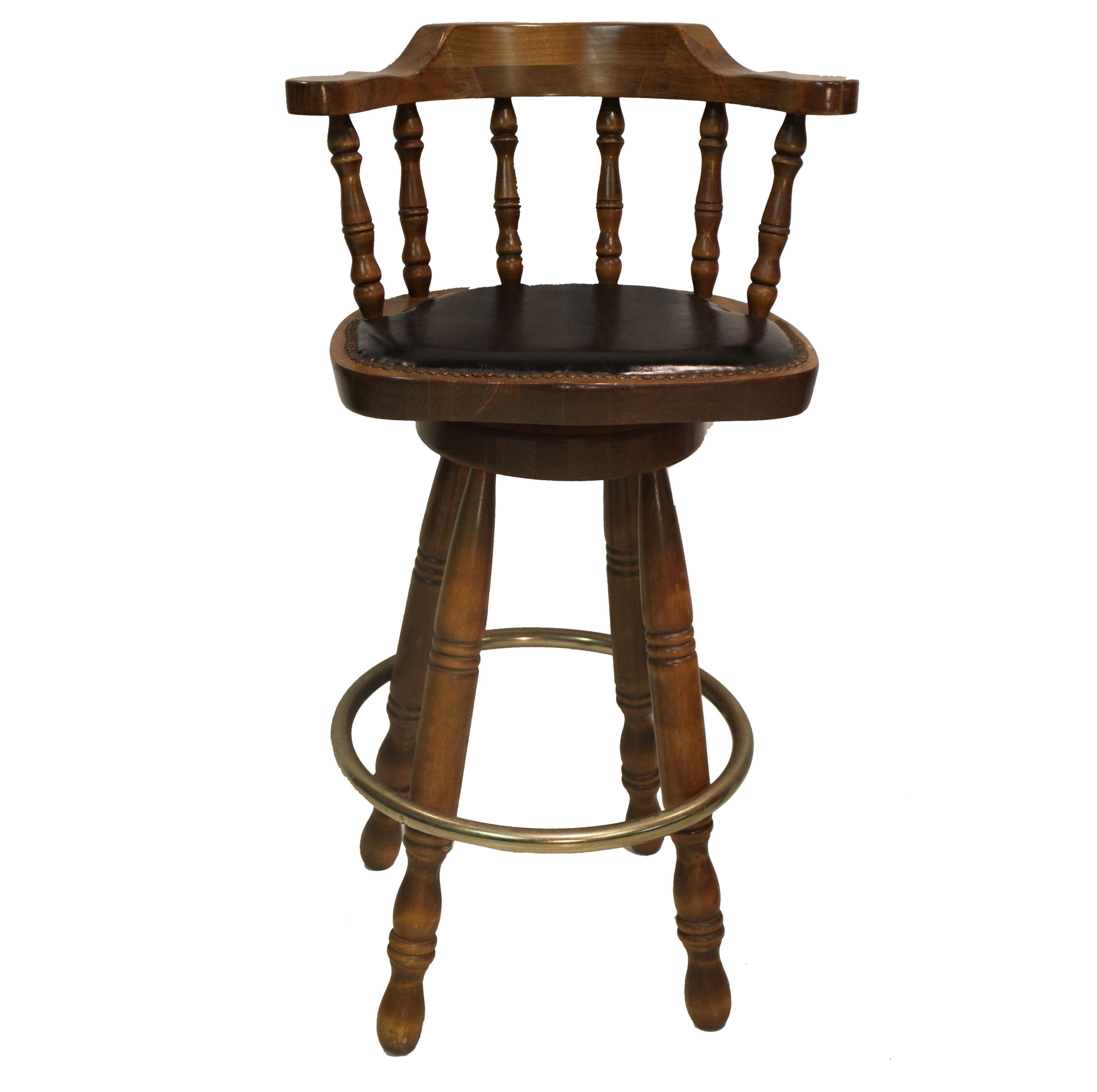 Solid Wood Swivel Bar Stools