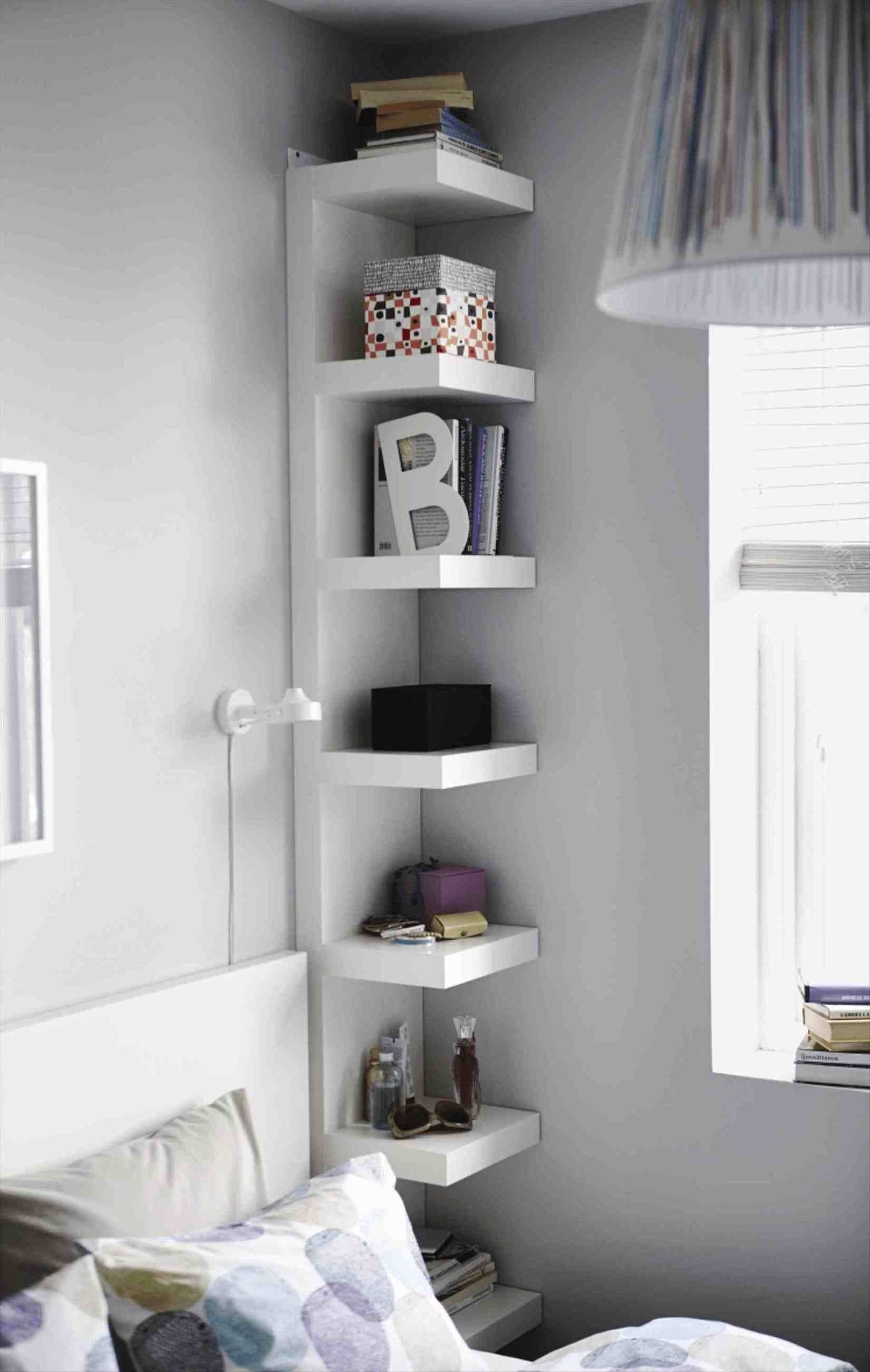 Tall corner bookshelf