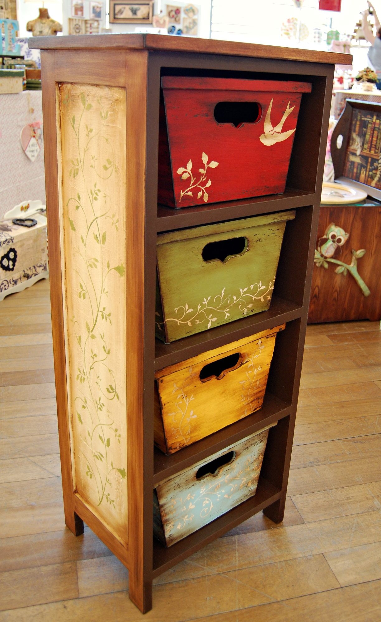 Wooden cd storage