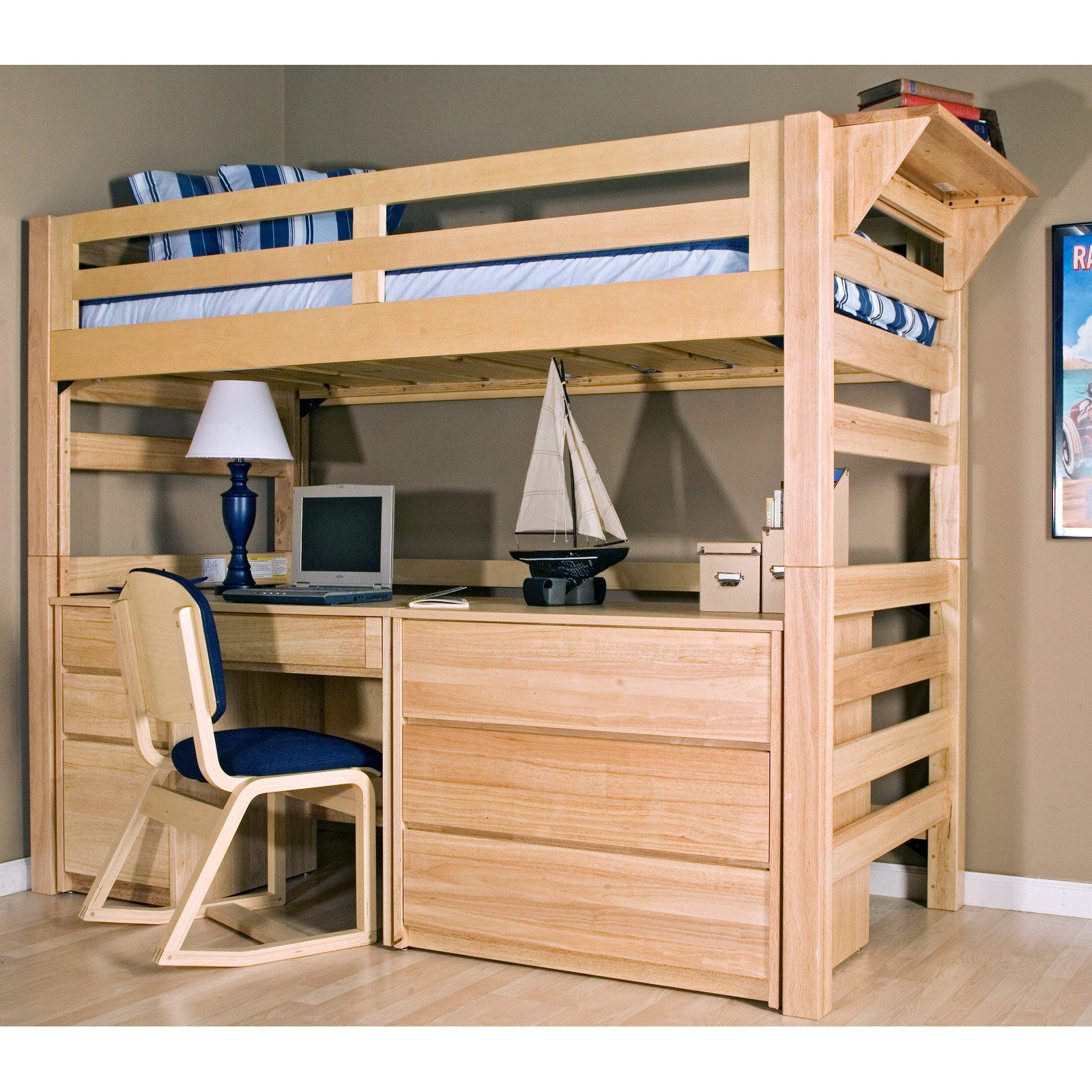 Bunk beds desk