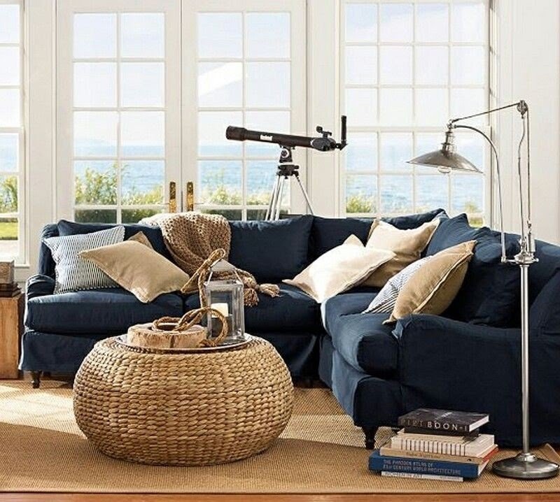 Carlisle slipcovered 3 piece l shaped corner sectional