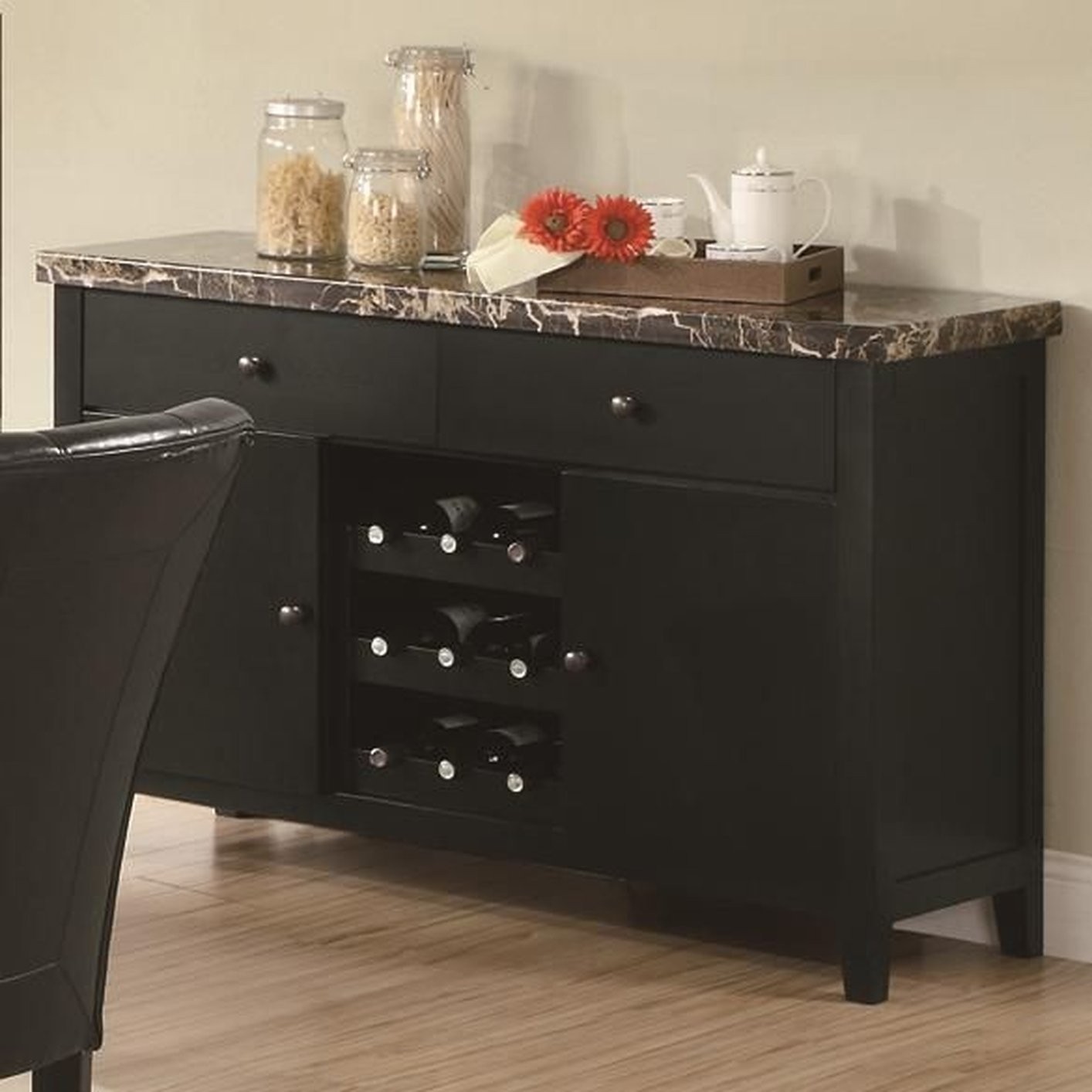 Coaster Home Furnishings Coaster 102795 Casual Server, Black