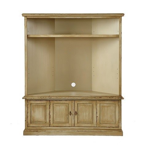 Corner entertainment center with hutch 1