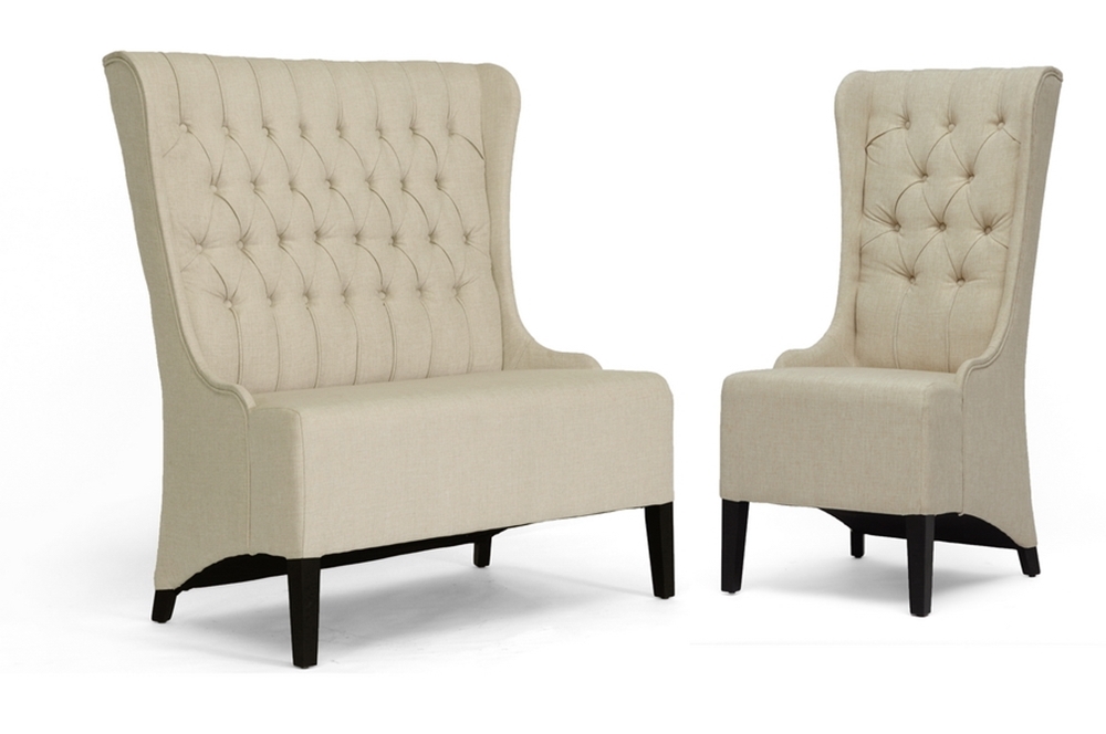 Dining room table with loveseat