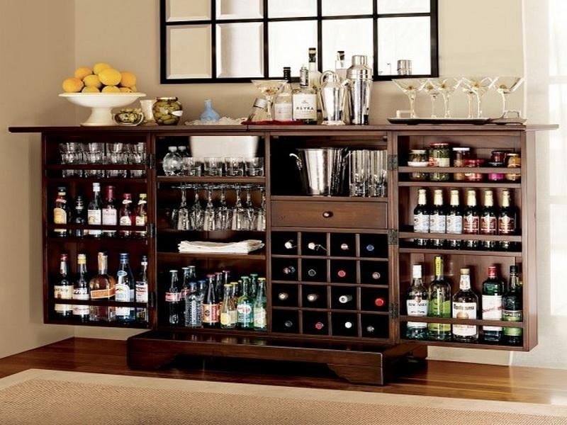 Fold out bar cabinet 13