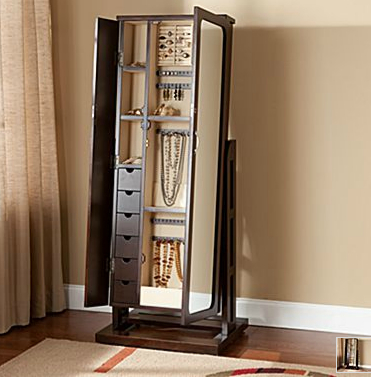 Free standing jewelry box