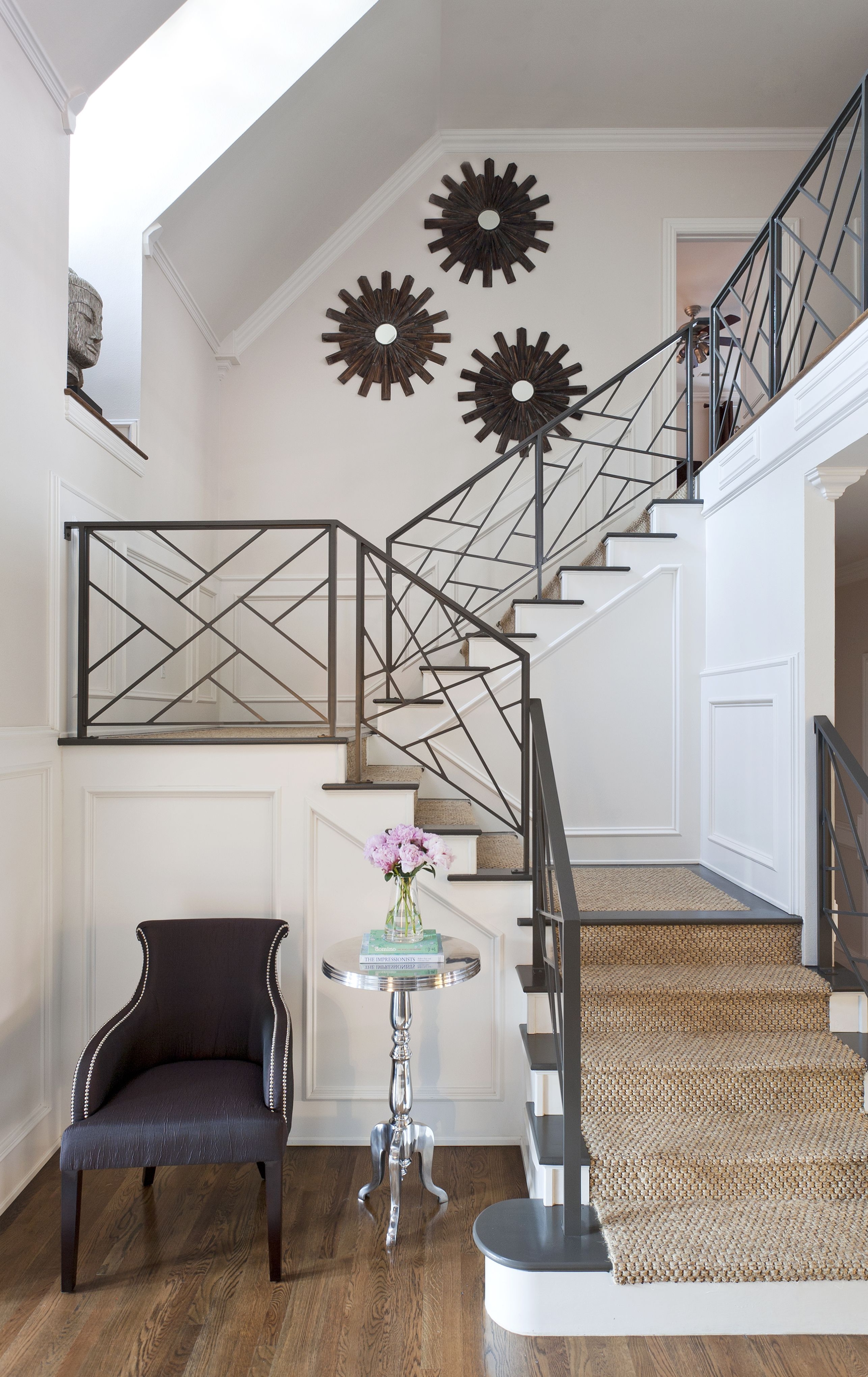 Fretwork railing this design but maybe made out of wood