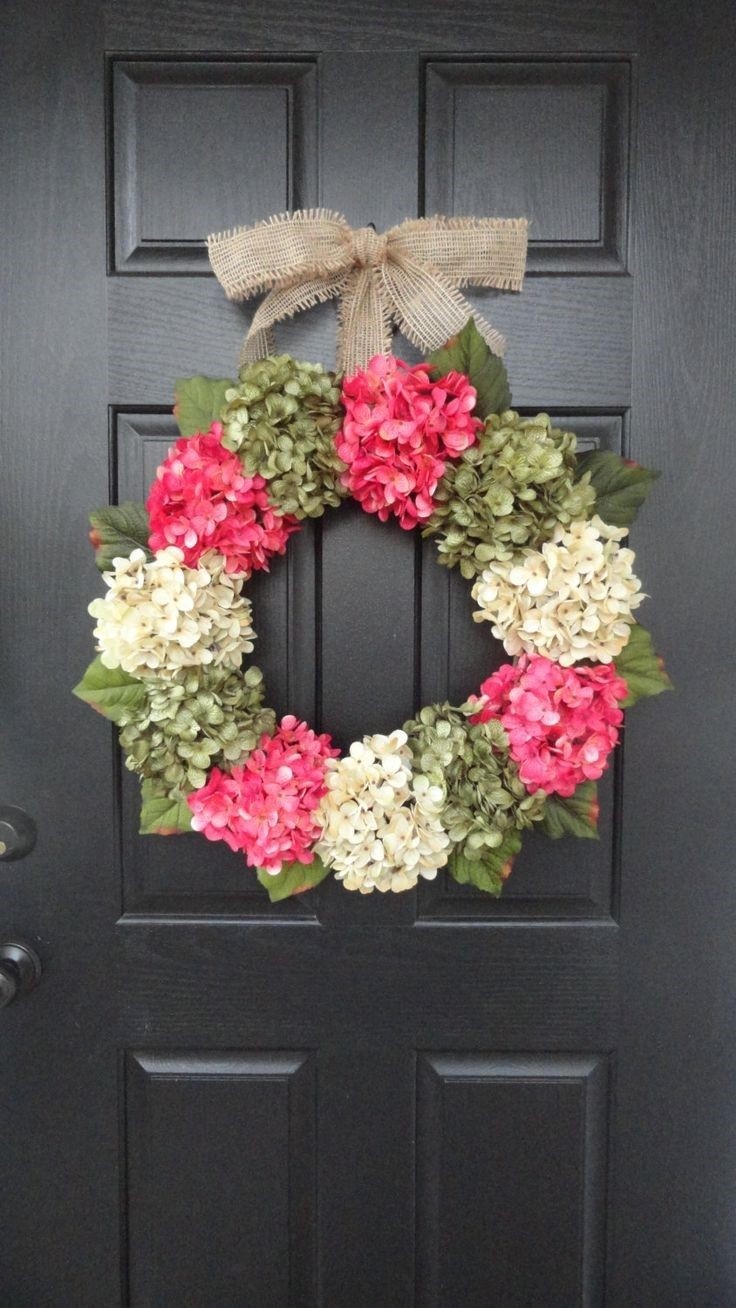 Large Full Customizeable Hydrangea Door