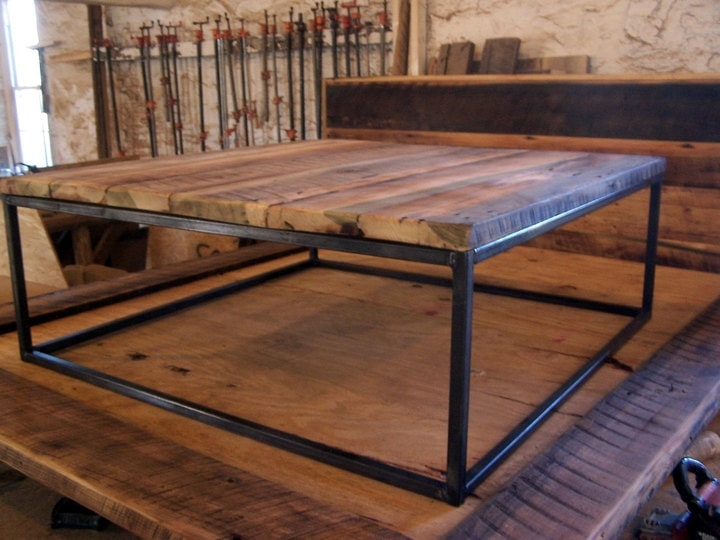 Large Square Coffee Table With