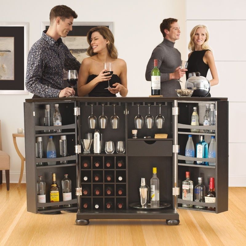 Liquor bar cabinet
