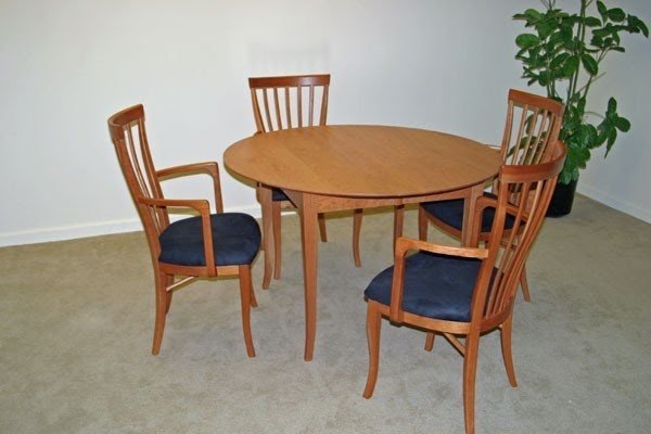 Lyndon flair leg round dining room flair leg extension table