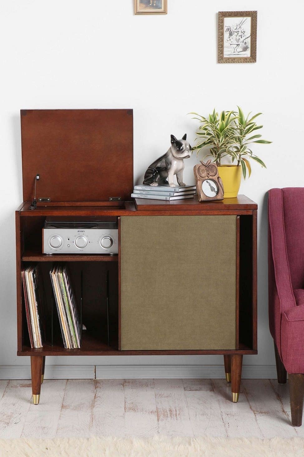 Old fashioned stereo cabinet