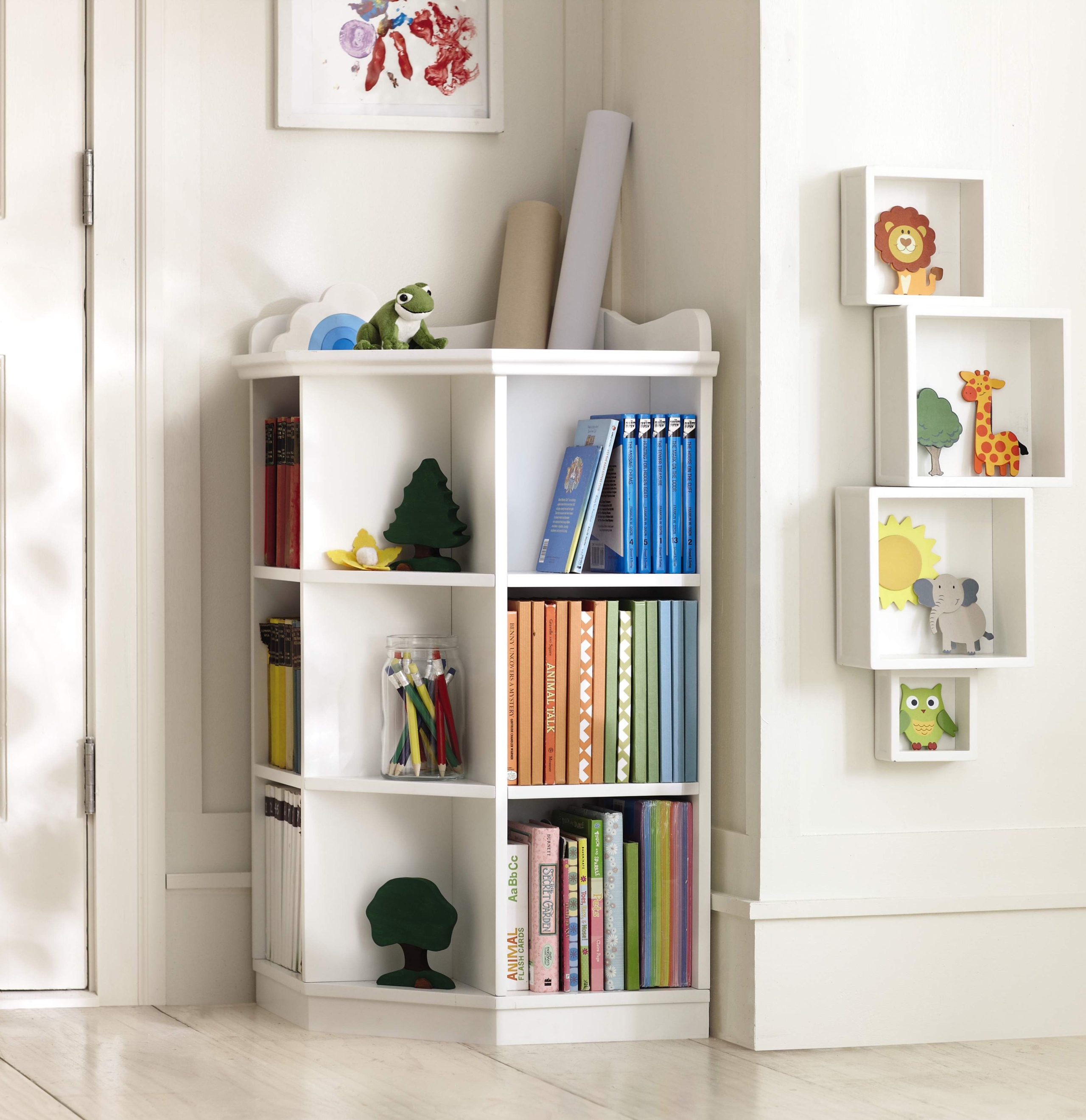 Pottery barn kids corner bookcase
