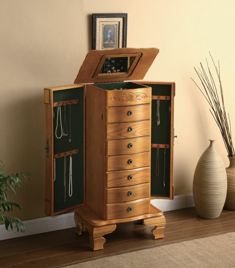 Standing jewelry box