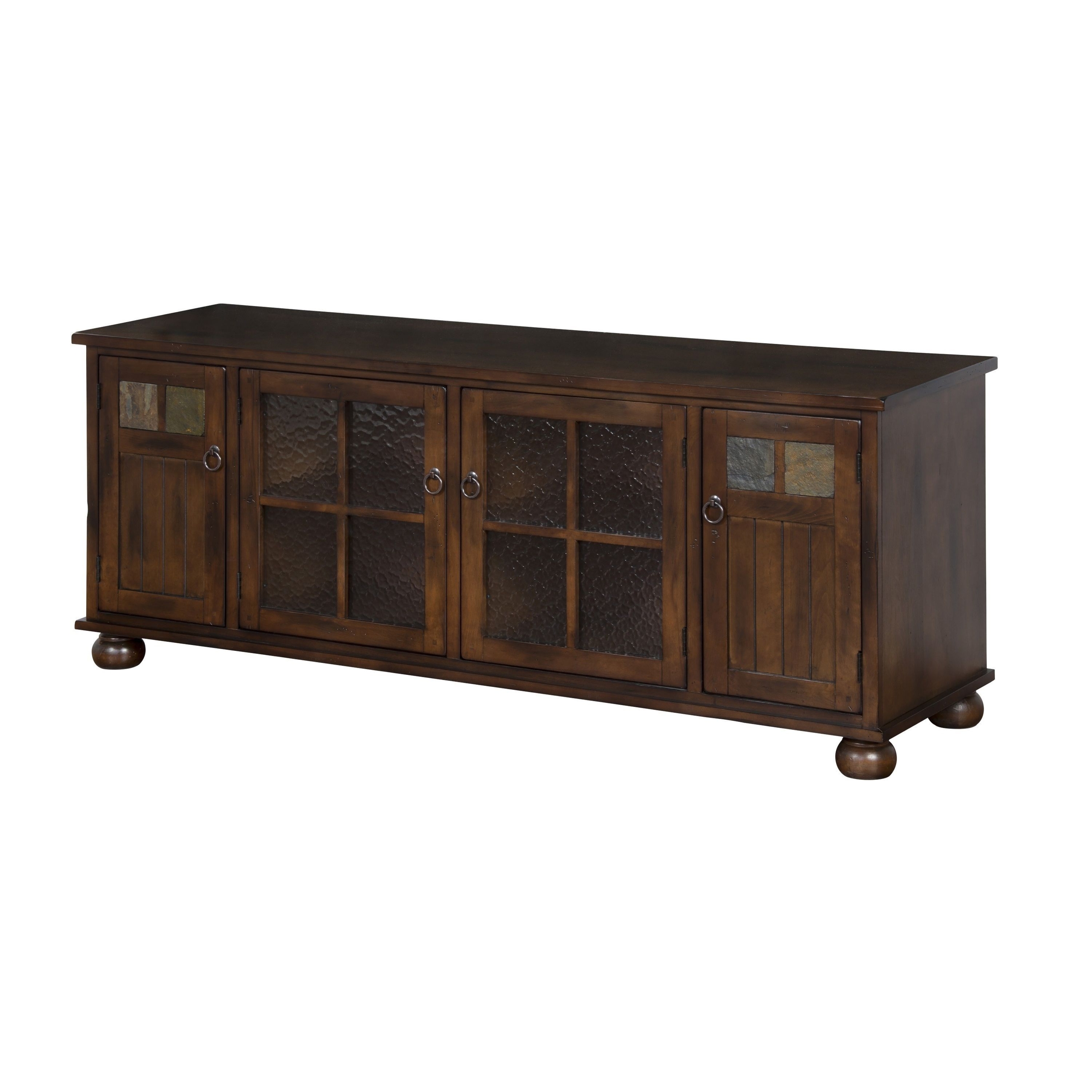 Sunny Designs 2704DC-TC Santa Fe 72-Inch TV Console, Dark Chocolate Finish