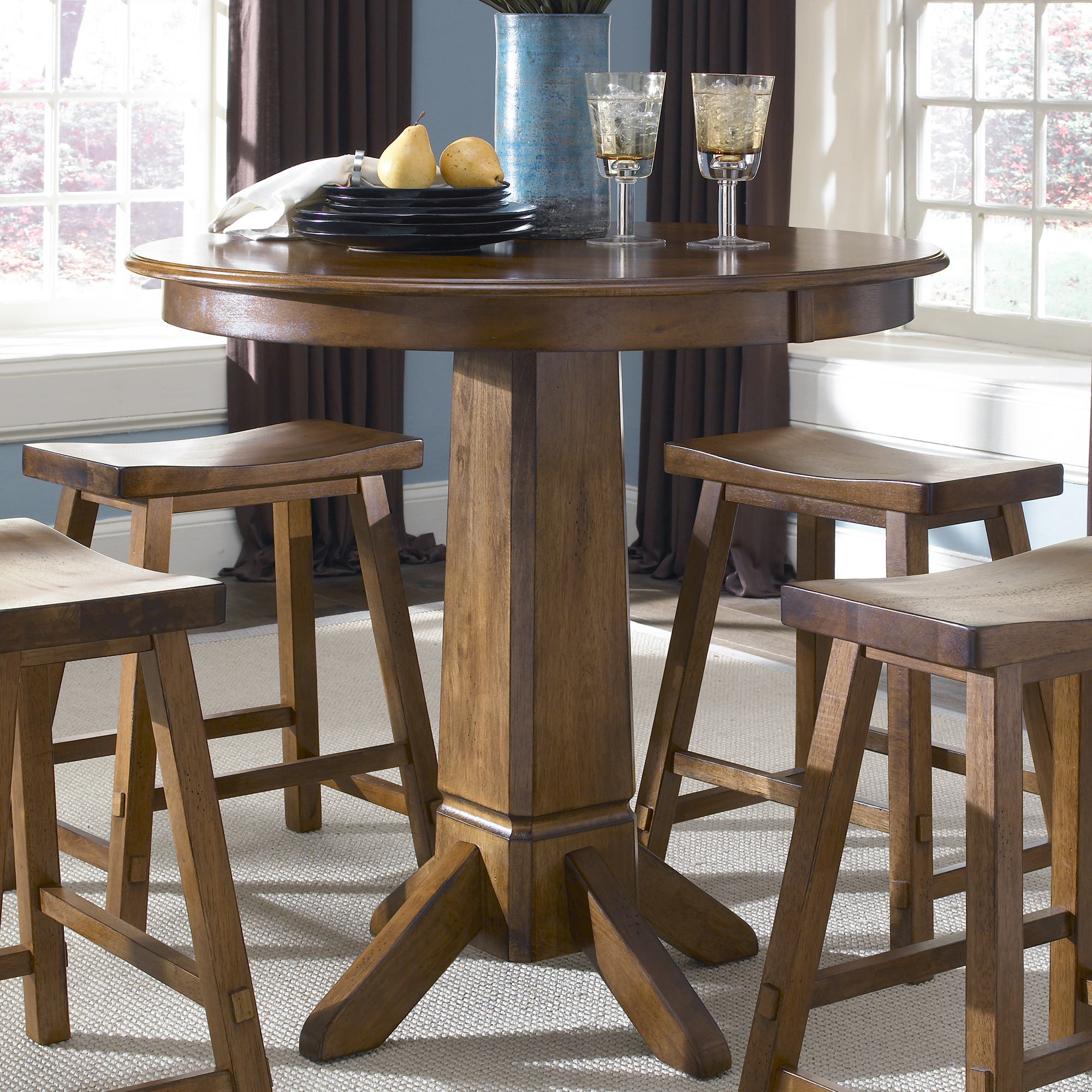 Tall pub table and chairs