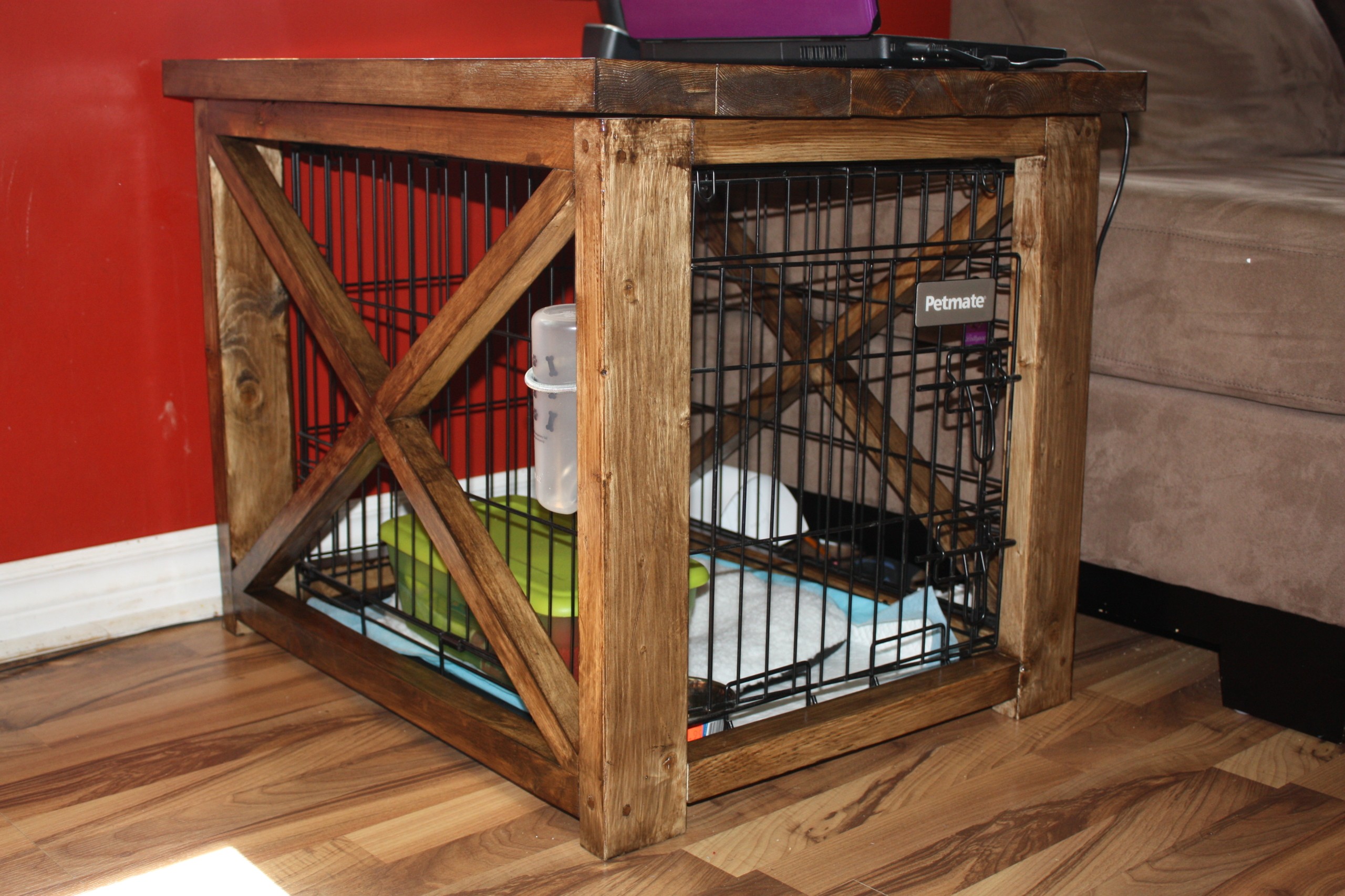Dog kennel under stairs