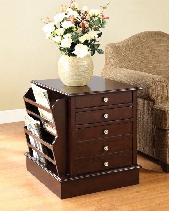 End tables with magazine rack 1
