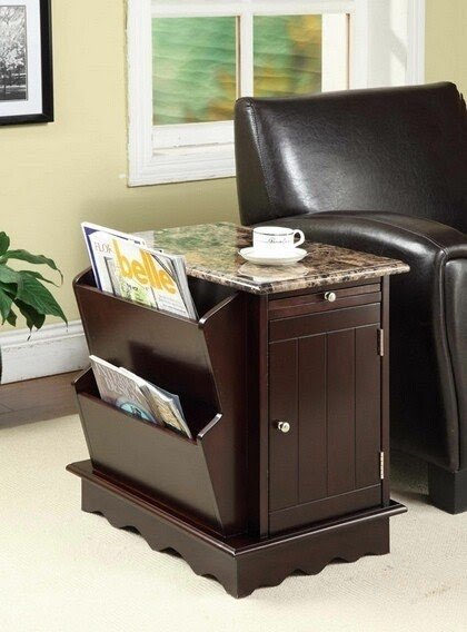 End tables with magazine rack 18