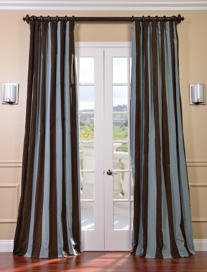 Faux silk drapes 108
