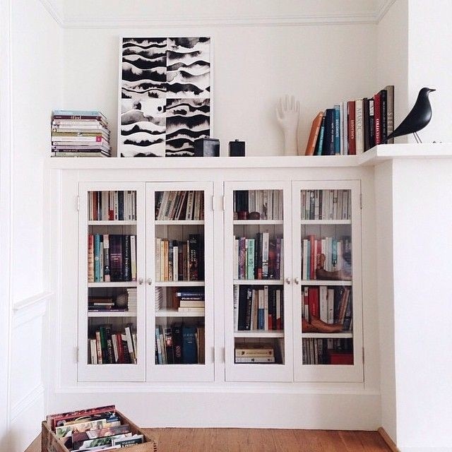 Glass covered bookcase