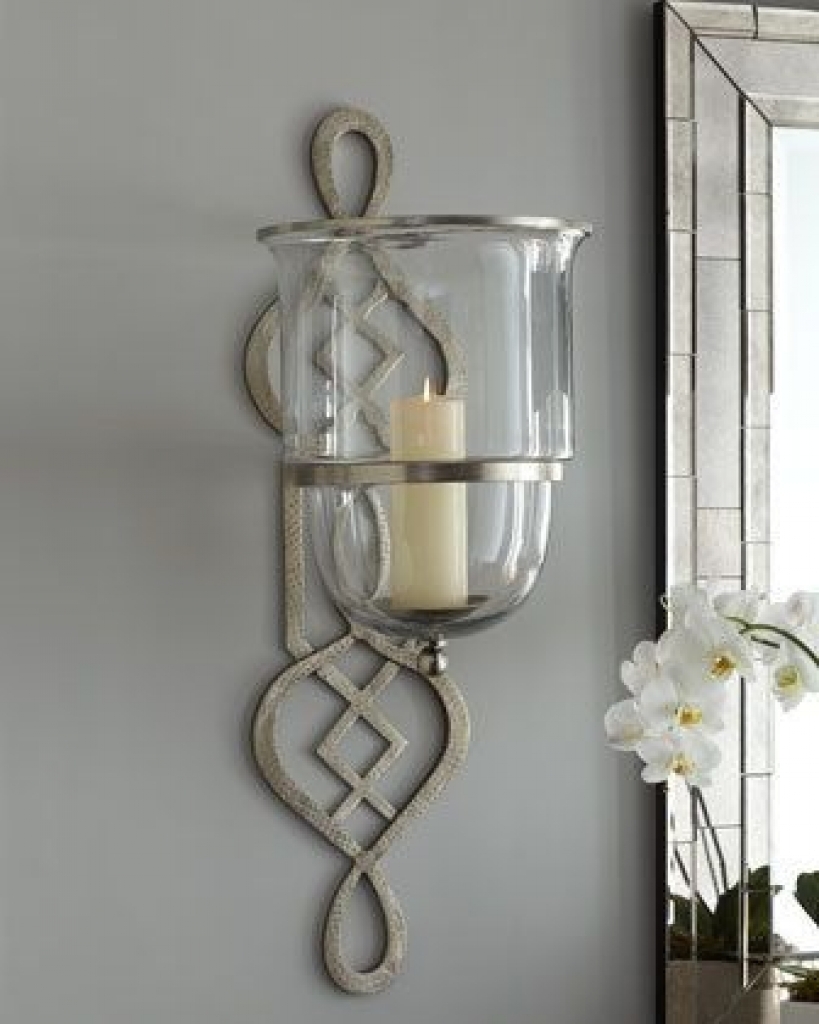 Hurricane candle sconces wall