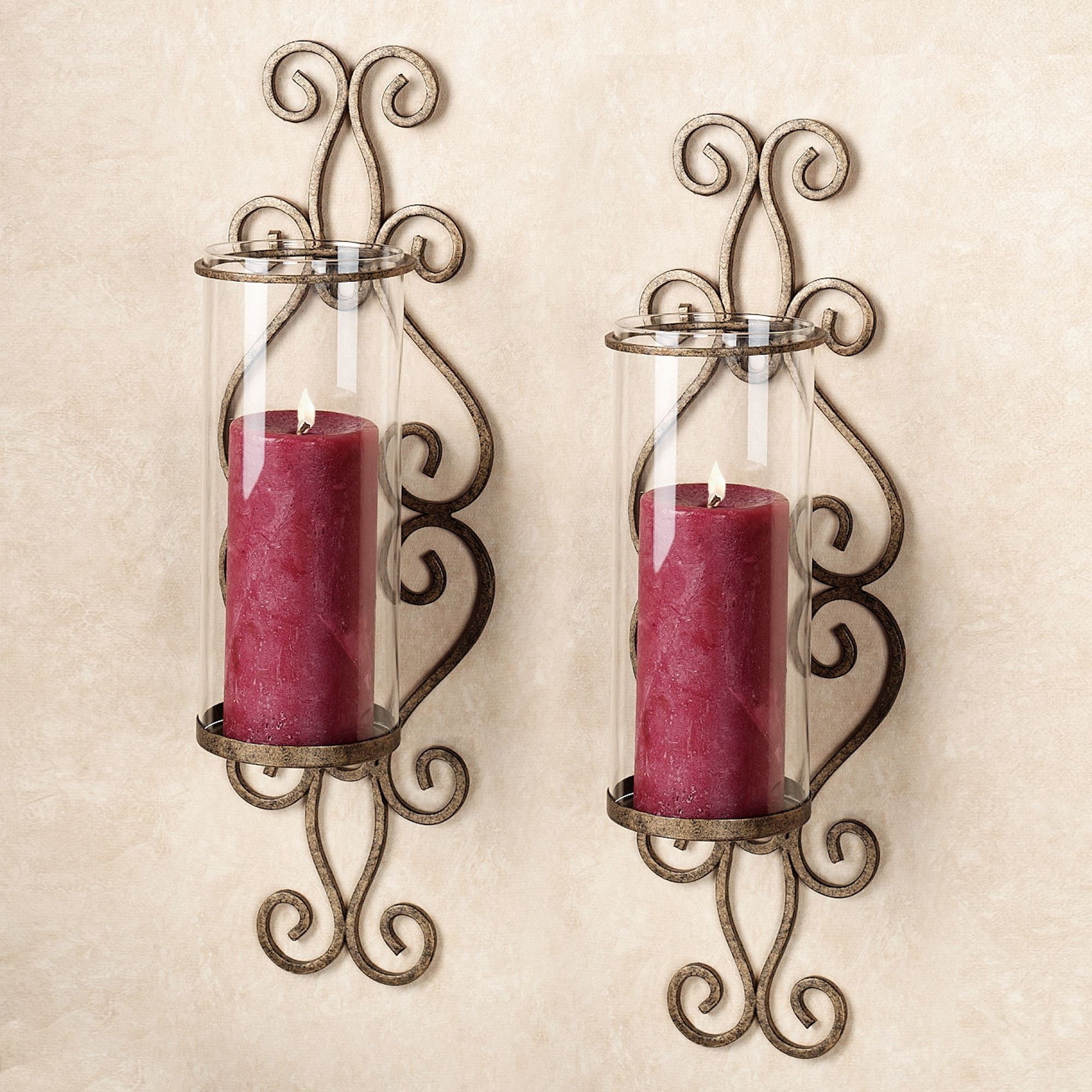 Large candle sconces for wall