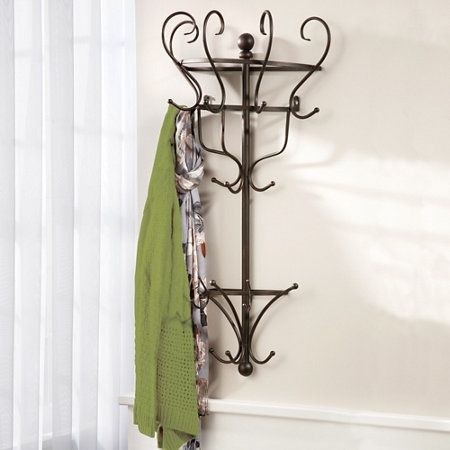 Metal coat hooks wall mounted