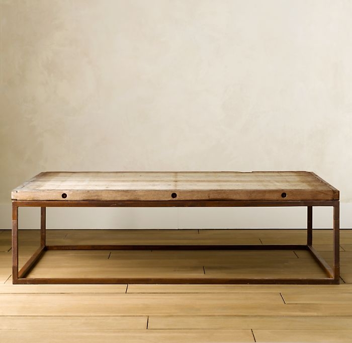 Metal square coffee table 6