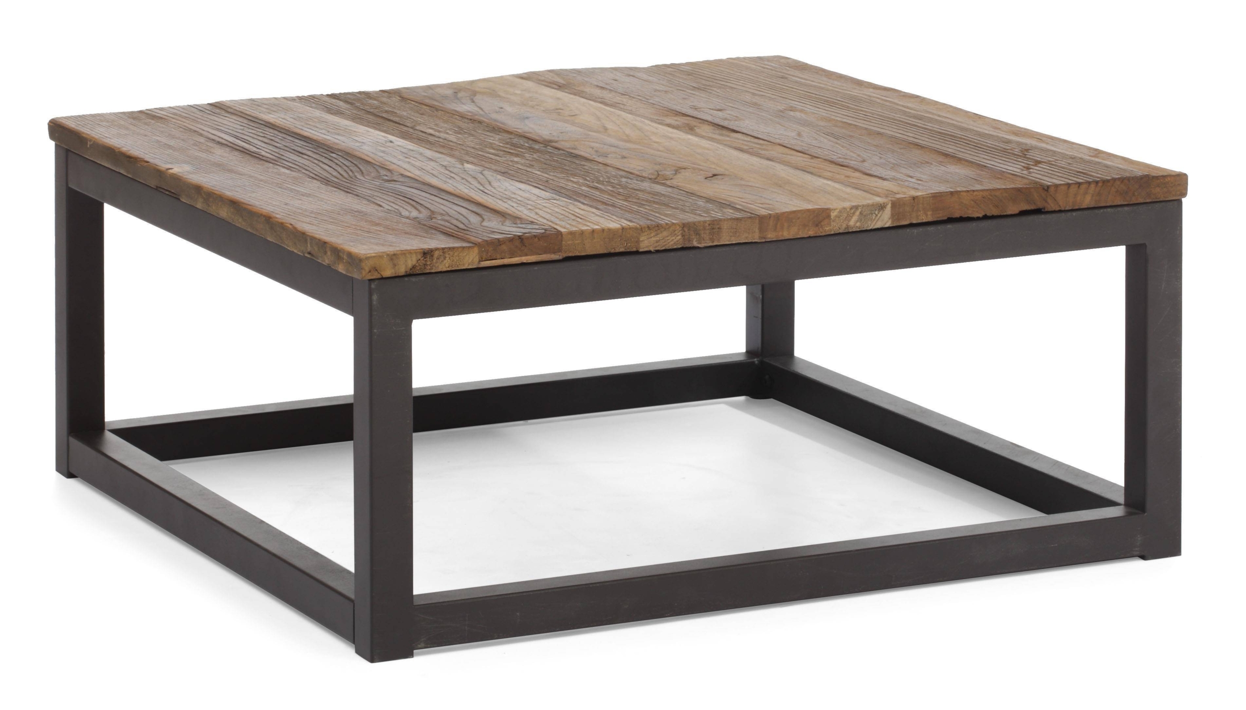Metal square coffee table