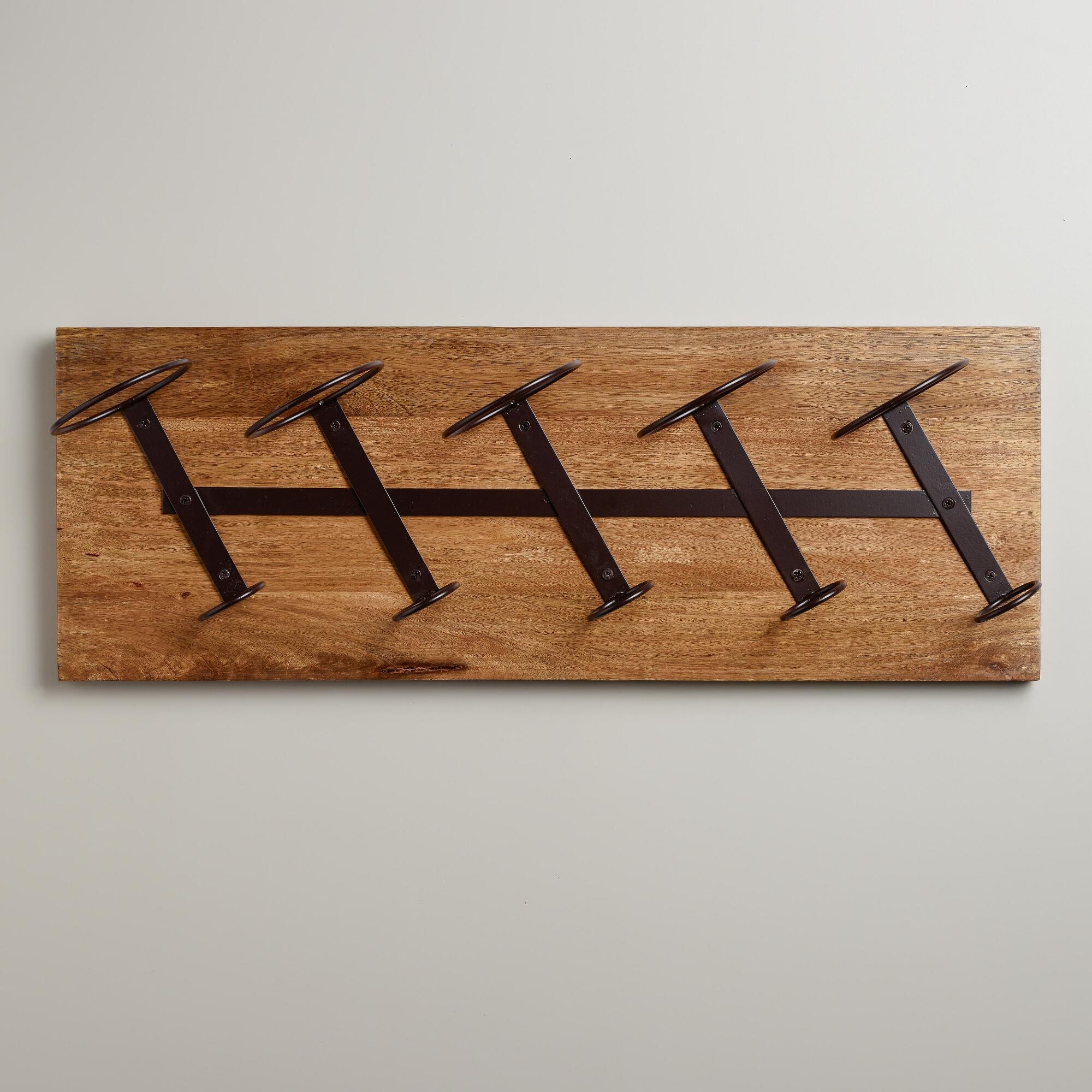 Metal wall wine rack bottle holder 17
