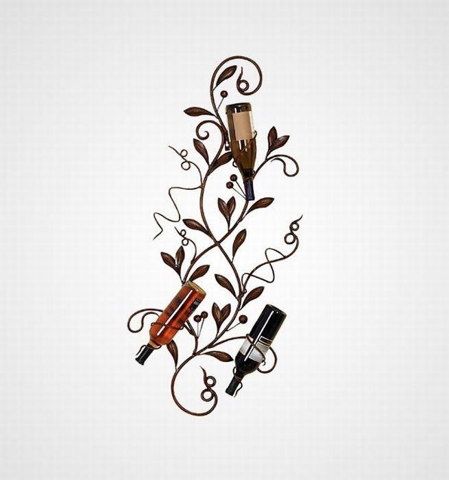Metal wall wine rack bottle holder 3