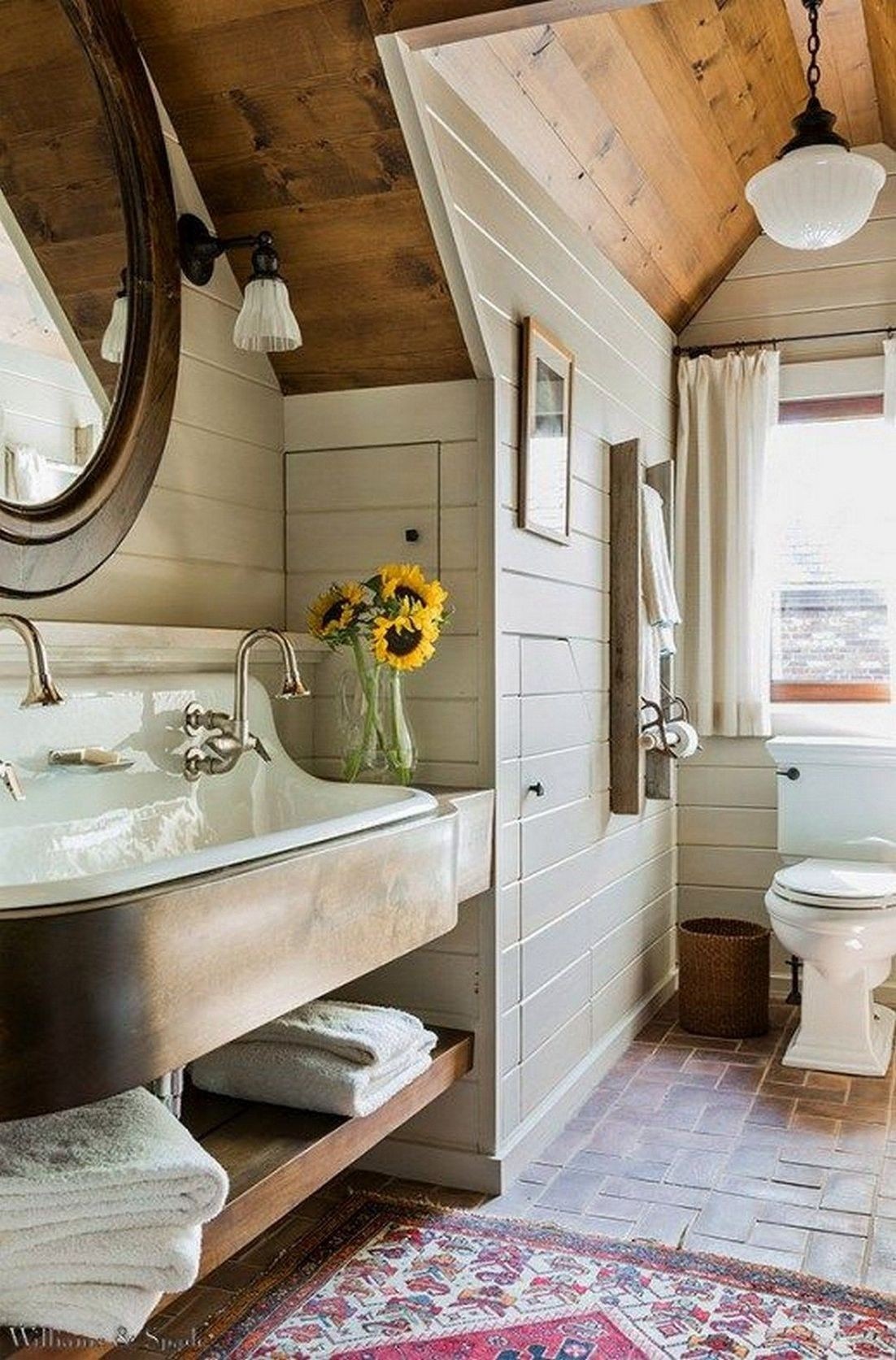 Newton getaway farmhouse bathroom boston