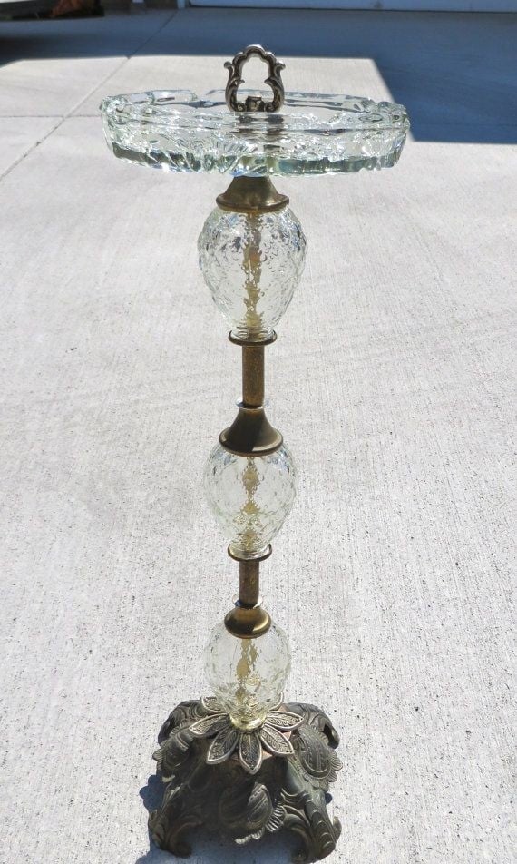 Tall outdoor ashtrays