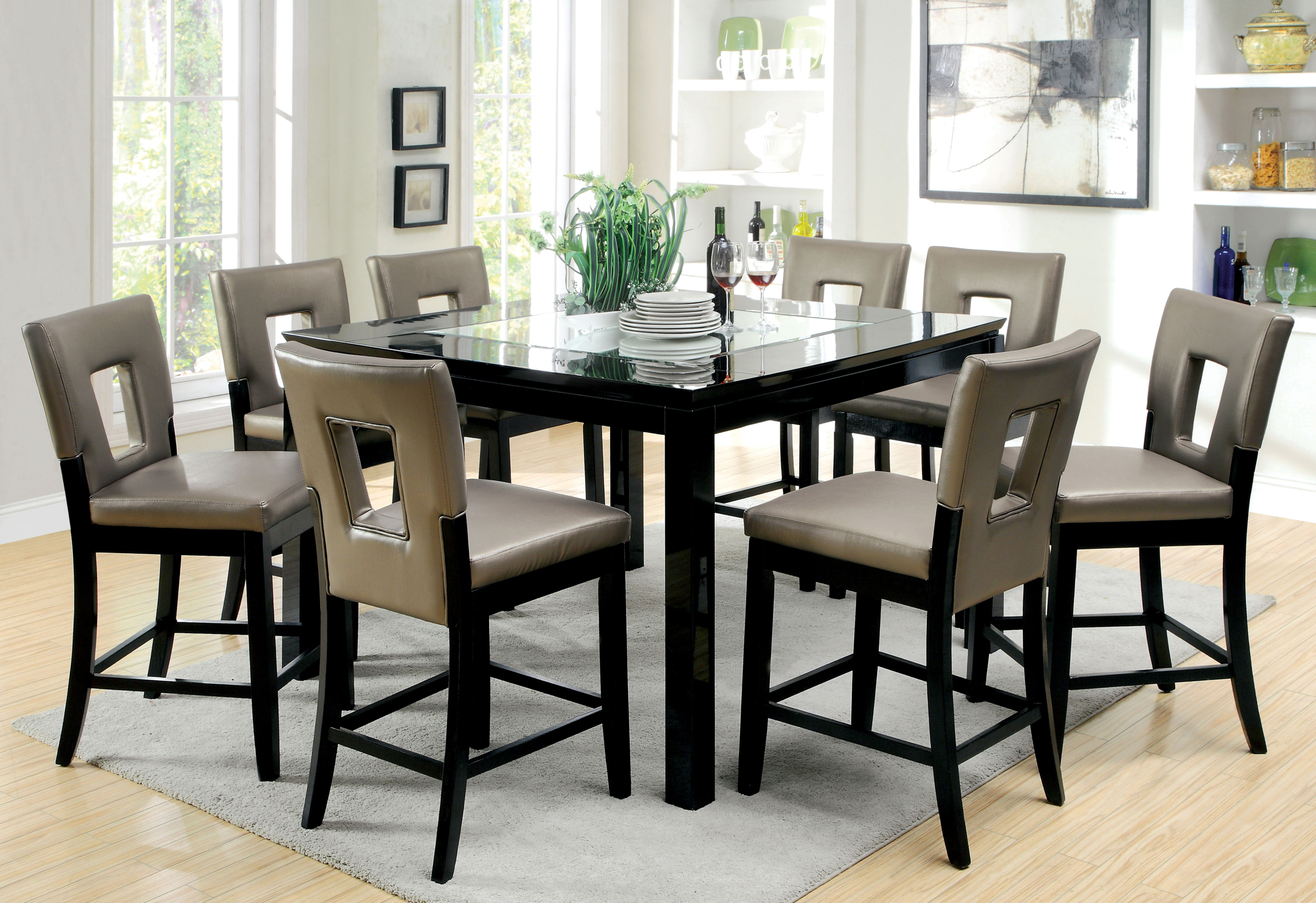 Vanderbilte 9 Piece Counter Height Dining Set