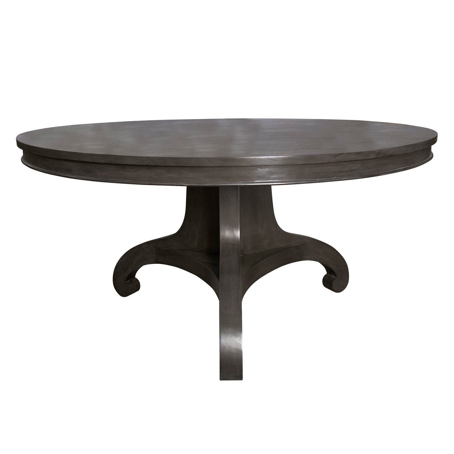 Vestry Industrial Style Black Round Wood Large Dining Table