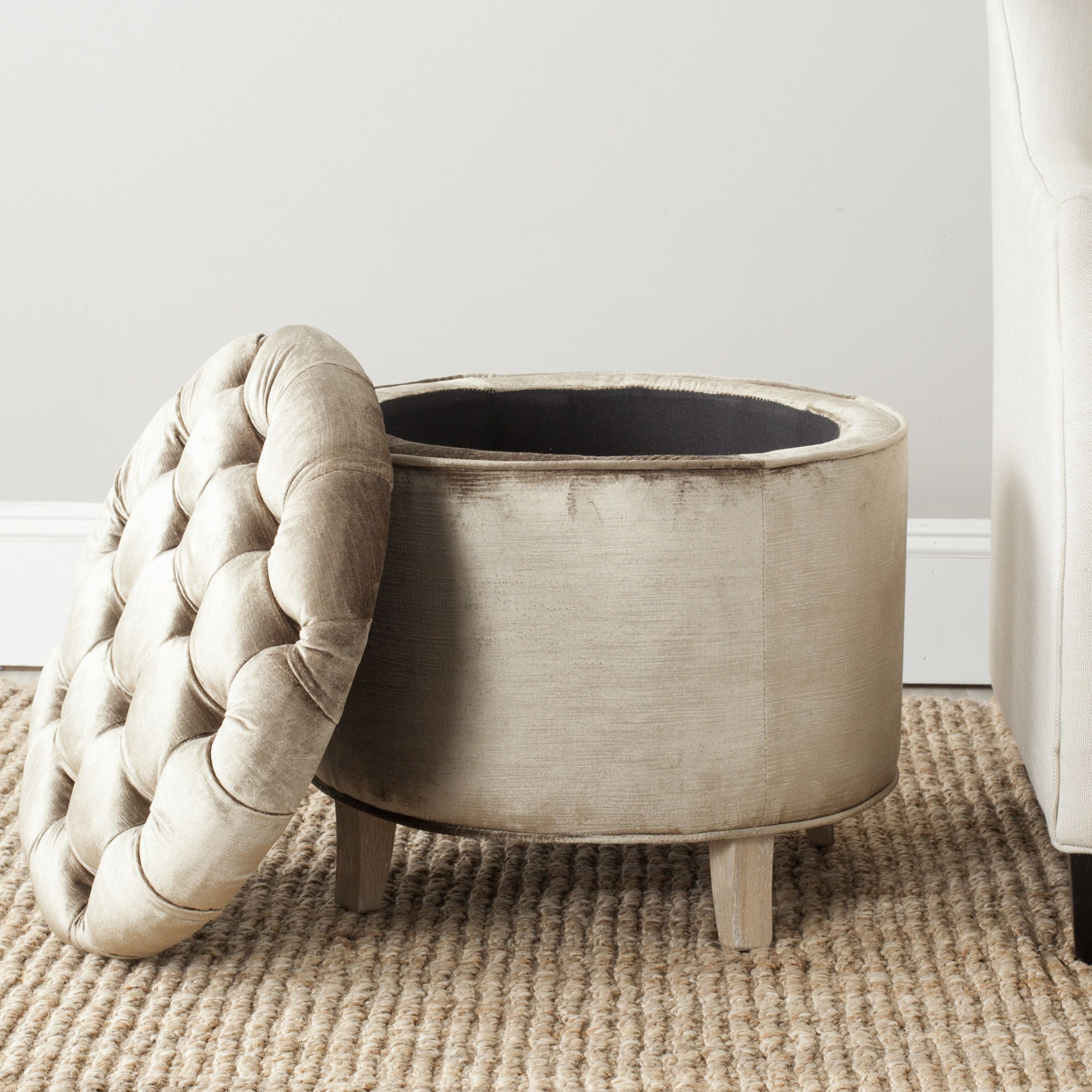 Amelia tufted storage ottoman i feel like i could hack