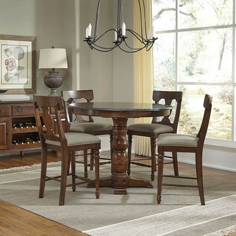 Broyhill lenoir 5 piece counter height dining set
