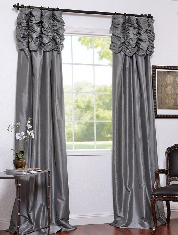 Faux silk taffeta curtains 3