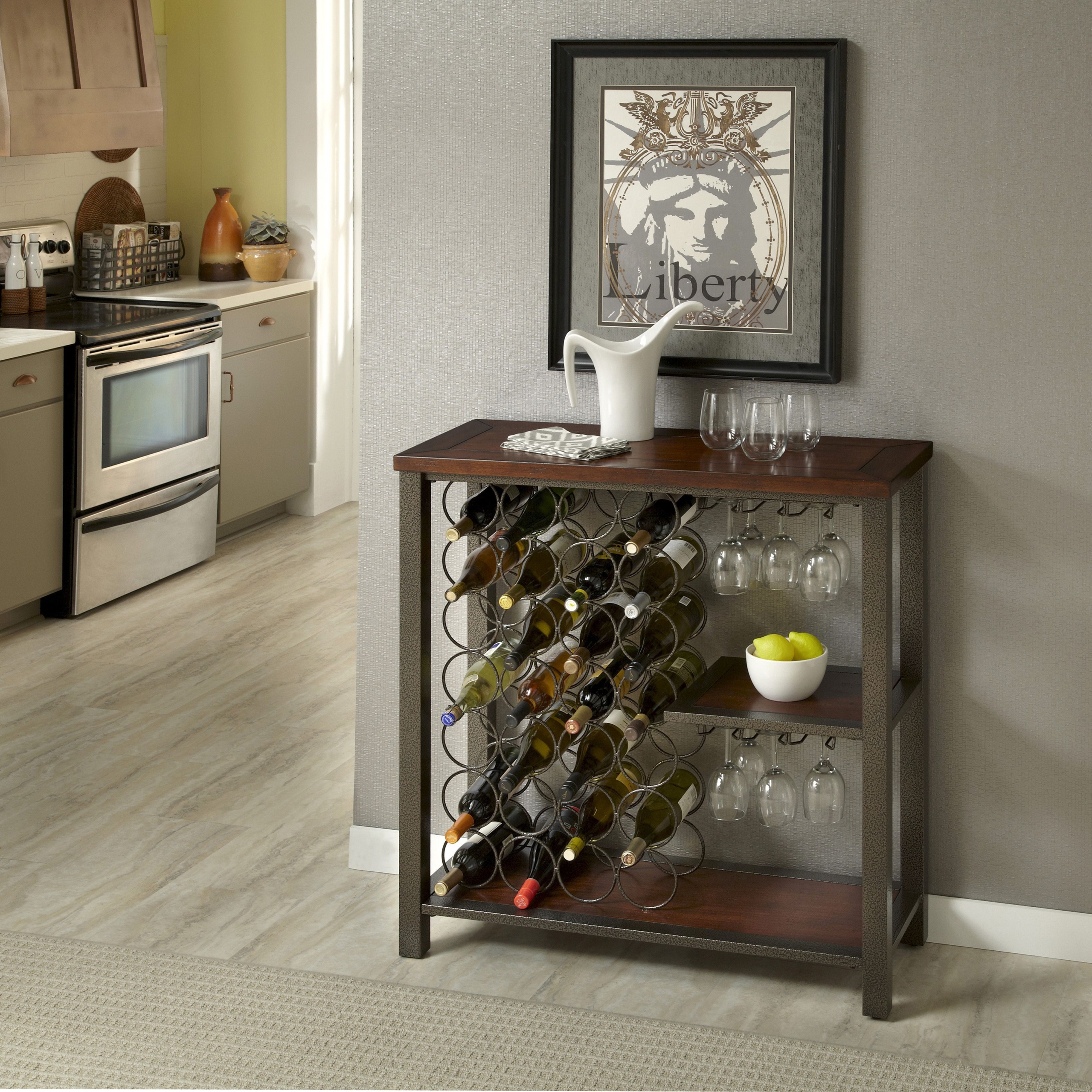 Home Styles Home Styles Cabin Creek Storage Wine Rack