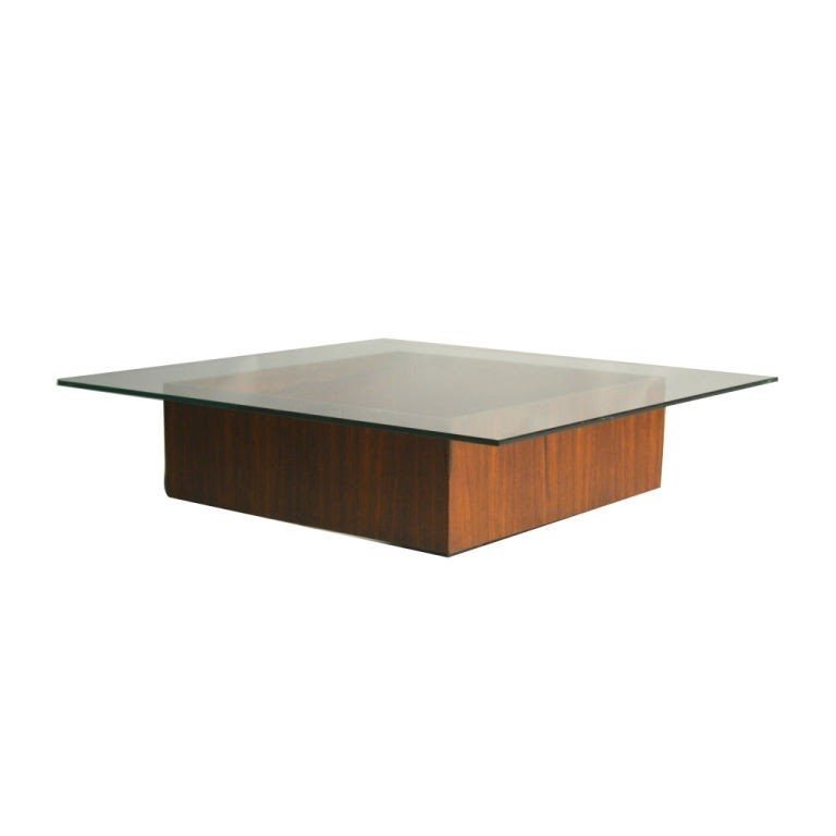 Large square glass coffee table 13