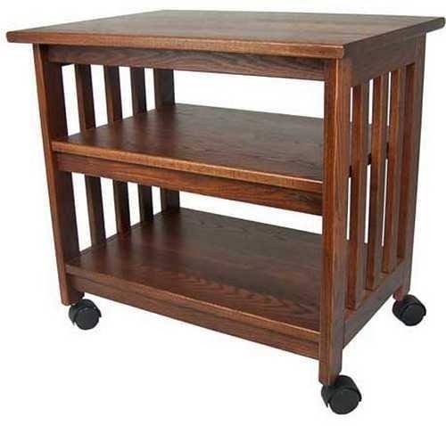 Mission TV and Printer Cart