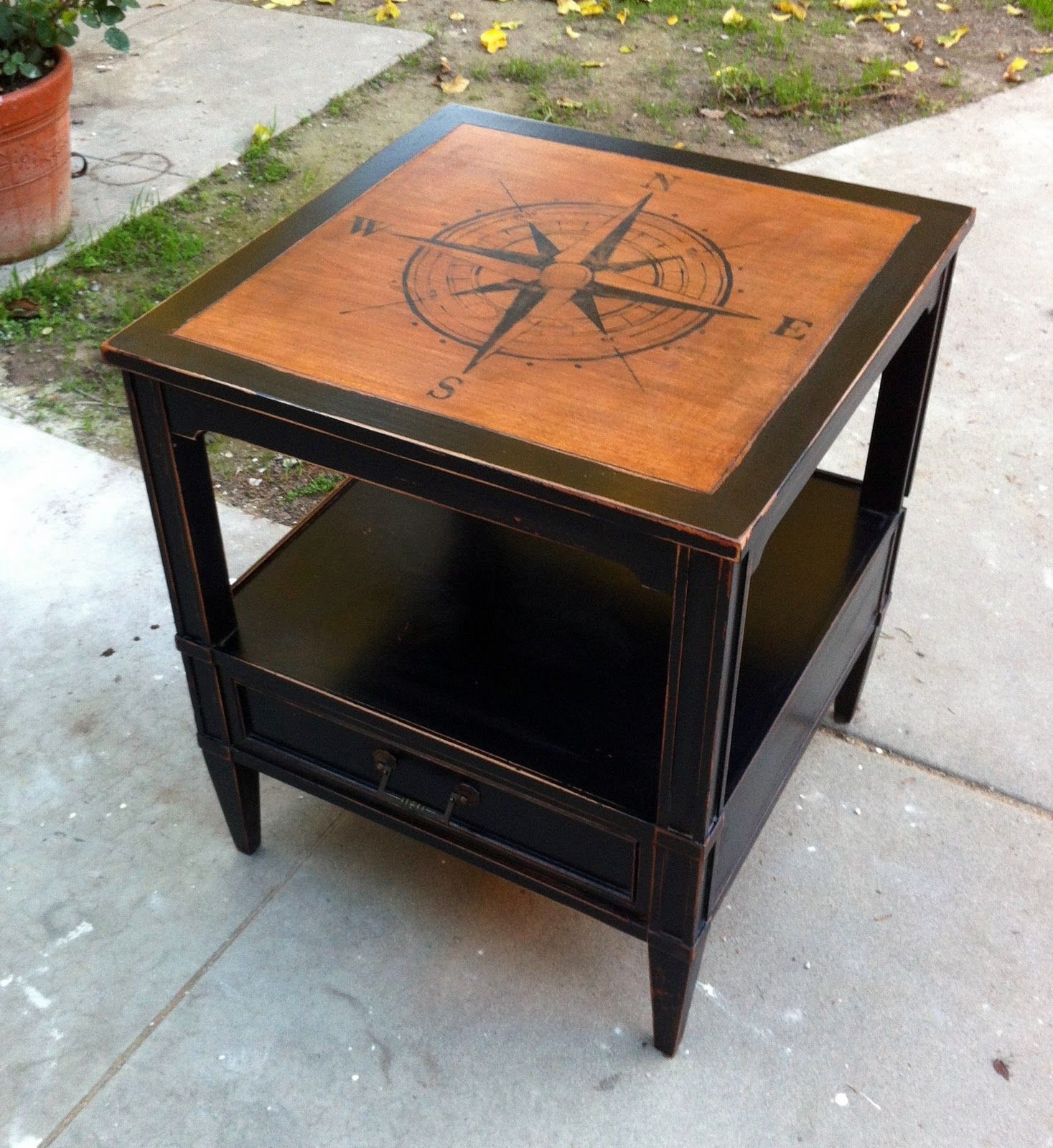 Nautical style end tables