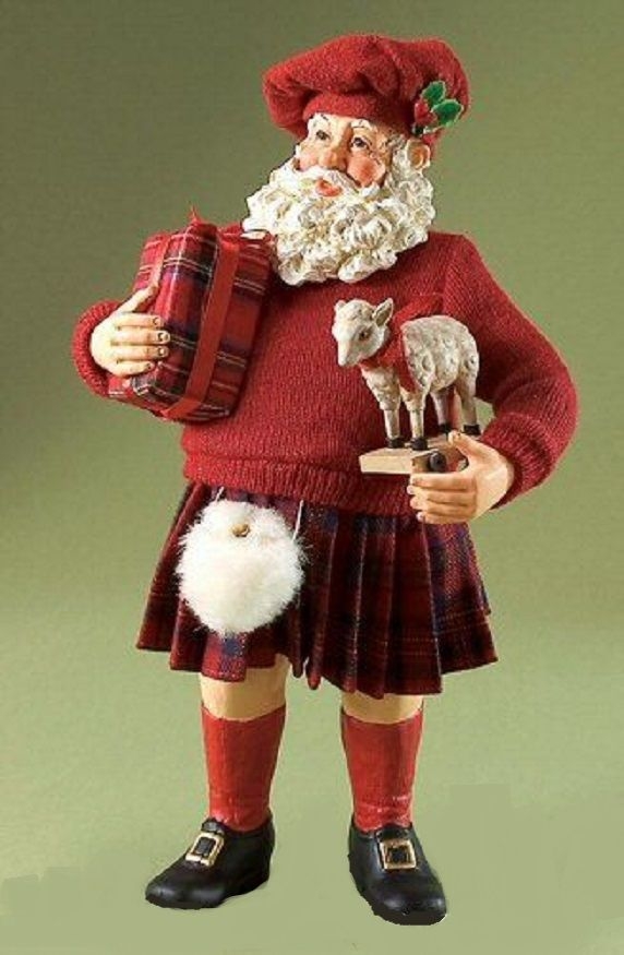 Resin santa figurines