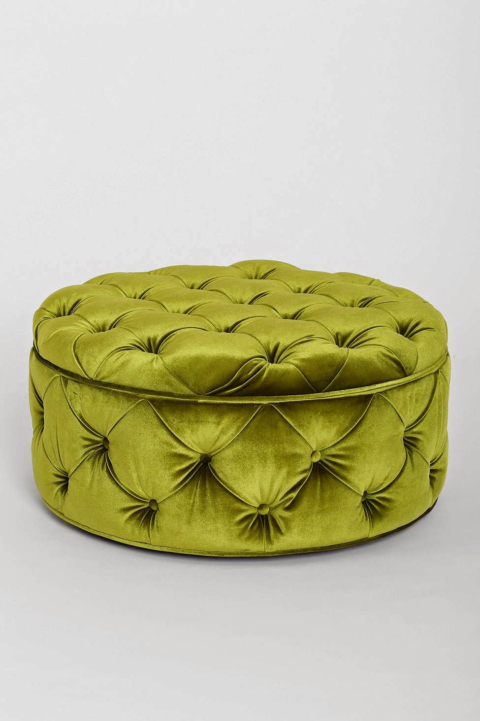 Round velvet ottoman 13