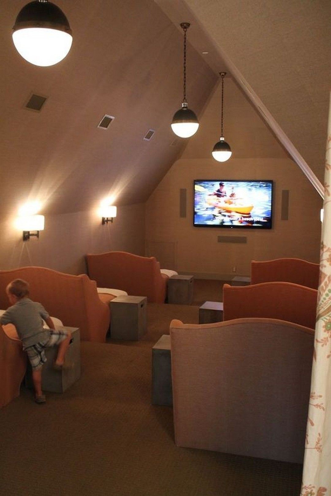 The patriotic peacock miramar and destin attic media room each